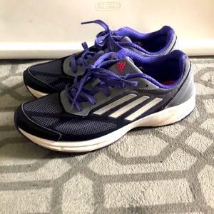 Adidas Size 8 Purple & Gray Sneakers